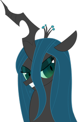 Size: 1566x2415 | Tagged: safe, artist:frownfactory, queen chrysalis, changeling, changeling queen, canterlot wedding 10th anniversary, g4, female, simple background, solo, transparent background
