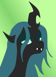 Size: 631x864 | Tagged: safe, artist:stardust breaker, queen chrysalis, changeling, changeling queen, canterlot wedding 10th anniversary, g4, female, happy, solo