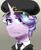 Size: 542x665 | Tagged: safe, starlight glimmer, pony, unicorn, equestria at war mod, g4, army, bust, cap, clothes, hat, military uniform, necktie, portrait, uniform, white shirt