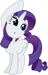 Size: 3000x4677 | Tagged: safe, artist:cloudy glow, rarity, pony, unicorn, g4, spike at your service, .ai available, :o, female, looking up, mare, o, o mouth, open mouth, simple background, solo, transparent background, vector