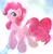 Size: 2020x2048 | Tagged: safe, artist:kurogewapony, pinkie pie, earth pony, pony, g4, abstract background, balloonbutt, blushing, butt, cute, diapinkes, female, floating, high res, looking at you, looking back, looking back at you, mare, plot, simple background, smiling, solo, underhoof