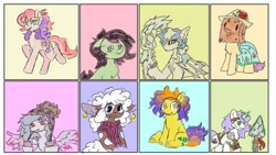 Size: 1280x720 | Tagged: safe, artist:uriel1uri, oc, oc only, bat pony, earth pony, pegasus, pony