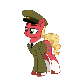 Size: 1280x1281 | Tagged: safe, artist:chanyhuman, sprout cloverleaf, earth pony, pony, g5, my little pony: a new generation, adolf hitler, antagonist, commission, dark, dictator, emperor sprout, link in description, male, racism, read description, simple background, sproutler, stallion, transparent background, vector