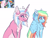 Size: 4012x3015 | Tagged: safe, artist:venommocity, clear sky, rainbow dash, pegasus, pony, unicorn, g4, awkward, beauty mark, chest fluff, colored wings, cute, ear fluff, eyeshadow, makeup, markings, multicolored wings, rainbow wings, scene interpretation, simple background, slit pupils, white background, wings