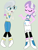 Size: 347x460 | Tagged: safe, artist:matthewjabeznazarioa, diamond tiara, silver spoon, human, equestria girls, g4, crossover, duo, exeron fighters, exeron outfit, eyes closed, female, glasses, martial arts kids, simple background