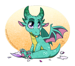 Size: 1356x1200 | Tagged: safe, artist:inuhoshi-to-darkpen, sparky sparkeroni, dragon, g5, my little pony: make your mark, :p, baby, baby dragon, cute, cute little fangs, fangs, male, paw pads, simple background, sparkybetes, tongue out, transparent background