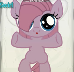 Size: 633x620 | Tagged: safe, artist:gmstav, pinkie pie, earth pony, pony, g4, bed, bedroom, blanket, cute, cuteamena, female, filly, filly pinkie pie, foal, joypony, looking at you, oh no, pillow, pinkamena diane pie, younger