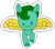 Size: 480x420 | Tagged: safe, part of a set, screencap, pegasus, pony, g5, make your mark, my little pony: make your mark, spoiler:my little pony: make your mark, background removed, one eye closed, simple background, solo, sticker, transparent background, unnamed character, unnamed pony, wink