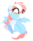 Size: 113x140 | Tagged: safe, artist:rhythmpixel, oc, oc only, oc:cloud jumper, pegasus, pony, chest fluff, female, mare, pixel art, simple background, solo, transparent background