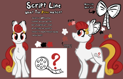 Size: 2190x1402 | Tagged: safe, artist:nootaz, oc, oc:script line, reference sheet