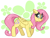 Size: 2533x1917 | Tagged: safe, artist:graphene, fluttershy, pegasus, pony, abstract background, cute, shyabetes, solo
