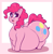 Size: 1503x1521 | Tagged: safe, artist:graphenescloset, pinkie pie, earth pony, pony, g4, abstract background, adorafatty, balloonbutt, belly, belly on floor, big belly, butt, cute, diapinkes, fat, female, happy, huge belly, large butt, looking at you, mare, obese, open mouth, open smile, piggy pie, plot, pudgy pie, smiling, solo, the ass was fat