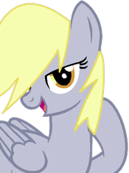 Size: 365x490 | Tagged: safe, artist:elementbases, artist:twilyisbestpone, derpy hooves, pegasus, pony, g4, base used, female, lidded eyes, looking at you, mare, open mouth, open smile, seductive, seductive look, simple background, smiling, solo, transparent background