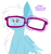 Size: 2648x2812 | Tagged: safe, artist:feather_bloom, oc, oc:feather_bloom, pegasus, pony, embarrassed, faic, funny, glasses, magic, magic aura, meme, simple background, teary eyes, white background, woll smoth