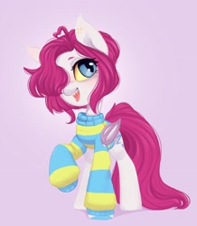 Size: 2402x2756 | Tagged: safe, artist:melodylibris, oc, oc only, bat pony, pony, clothes, high res, solo, sweater