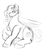 Size: 2107x2458 | Tagged: safe, artist:gooeygaster, pipp petals, pegasus, pony, g5, high res, sitting, sketch, solo