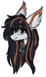 Size: 508x855 | Tagged: safe, artist:tay-niko-yanuciq, oc, oc only, earth pony, pony, bust, ear fluff, earth pony oc, simple background, smiling, solo, transparent background