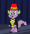 Size: 1418x1600 | Tagged: safe, artist:platinumdrop, spike, dragon, g4, 80s, baby, baby dragon, bowtie, chuck e. cheese, clothes, cute, hat, male, open mouth, open smile, pizza time theatre, request, smiling, solo, spikabetes, tuxedo