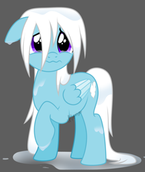 Size: 1468x1734 | Tagged: safe, artist:feather_bloom, oc, oc:feather bloom(fb), oc:feather_bloom, pegasus, pony, bully, bullying, crying, sad, simple background, solo, teary eyes, water, wet, wet mane