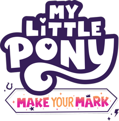 Size: 2643x2711 | Tagged: safe, g5, my little pony: make your mark, official, .svg available, crown, high res, horseshoes, jewelry, lightning, logo, my little pony logo, no pony, regalia, simple background, sparkles, stars, svg, transparent background, vector
