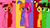 Size: 1201x666 | Tagged: safe, artist:winterthegamer, earth pony, pegasus, pony, unicorn, g4, magical mystery cure, my little pony: friendship is magic, base used, colt, female, foal, frown, horn, kizclub, male, mare, pinkfong, raised hoof, sad, stallion, unamused, what my cutie mark is telling me, wings