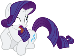 Size: 2818x2127 | Tagged: safe, artist:nsaiuvqart, rarity, pony, unicorn, castle mane-ia, g4, derp, female, high res, mare, simple background, solo, tongue out, transparent background, vector
