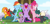 Size: 3499x1713 | Tagged: safe, artist:porygon2z, pinkie pie, rainbow dash, spike, twilight sparkle, oc, oc:heatwave, dragon, earth pony, pegasus, pony, butt, feather, female, king (the owl house), male, mare, the owl house, tickle torture, tickling