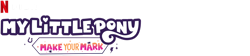 Size: 1280x288 | Tagged: safe, g5, my little pony: make your mark, official, logo, my little pony logo, netflix, netflix logo, no pony, simple background, transparent background, vector