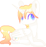 Size: 154x156 | Tagged: safe, artist:fruity-kannibal, oc, oc only, alicorn, pony, alicorn oc, horn, lying down, pixel art, prone, simple background, solo, transparent background, wings