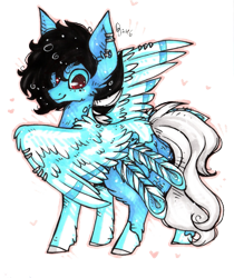 Size: 649x774 | Tagged: safe, artist:tay-niko-yanuciq, oc, oc only, pegasus, pony, ear piercing, earring, jewelry, pegasus oc, piercing, simple background, smiling, solo, transparent background