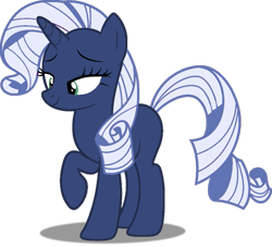Size: 939x851 | Tagged: safe, artist:foxyfell1337, rarity, original species, pony, umbra pony, g4, race swap, simple background, solo, transparent background