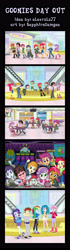 Size: 1960x7000 | Tagged: safe, artist:sapphiregamgee, apple bloom, babs seed, rainbow dash, rarity, scootaloo, sweetie belle, equestria girls, canterlot, canterlot mall, comic, commission, crossover, cutie mark crusaders