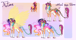 Size: 1280x684 | Tagged: safe, artist:malinraf1615, sunny starscout, alicorn, earth pony, pony, g5, my little pony: a new generation, alternate design, artificial horn, artificial wings, augmented, horn, leonine tail, magic, magic horn, magic wings, race swap, solo, sunnycorn, tail, wings