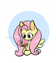 Size: 1280x1434 | Tagged: safe, artist:yumiy_salin, fluttershy, pegasus, cocktail glass, drinking, female, mare, simple background, solo