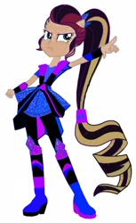 Size: 442x720 | Tagged: safe, rarity, human, equestria girls, g4, my little pony equestria girls: better together, super squad goals, boots, clothes swap, crystal guardian, high heel boots, recolor, shoes, simple background, solo, white background