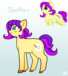 Size: 871x979 | Tagged: safe, artist:greenarsonist, oc, oc only, oc:doodles✏, earth pony, pony, chubby, earth pony oc, female, filly, foal, redraw, smiling, unshorn fetlocks