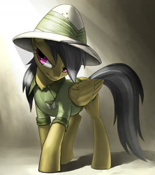 Size: 1600x1800 | Tagged: safe, artist:murskme, daring do, pegasus, pony, badass, clothes, female, mare, solo