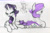 Size: 2904x1940 | Tagged: safe, artist:ja0822ck, rarity, pony, unicorn, g4, butt, female, mare, plot, sitting, solo, traditional art