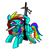 Size: 1073x1188 | Tagged: safe, artist:ja0822ck, rainbow dash, pegasus, pony, g4, rambo dash, solo, weapon