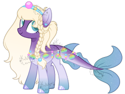 Size: 1000x750 | Tagged: safe, artist:katelynleeann42, oc, oc:seafoam spector, earth pony, pony, augmented, augmented tail, female, mare, simple background, solo, tail, transparent background