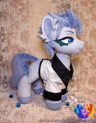Size: 2304x2945 | Tagged: safe, artist:1stastrastudio, oc, oc:grimmjow, earth pony, pony, clothes, female, high res, irl, mare, photo, plushie, solo