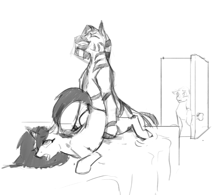 2867725 Explicit Artist Mike Oc Oc Inkwell Pony Zebra Bedroom