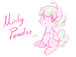 Size: 1600x1200 | Tagged: safe, artist:thecoldsbarn, oc, oc:minty paradise, pegasus, pony, cute, female, solo
