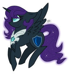 Size: 2388x2543 | Tagged: safe, artist:gallantserver, oc, oc:nyx, alicorn, pony, high res, older, simple background, solo, transparent background