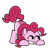 Size: 608x609 | Tagged: safe, artist:foxyfell1337, artist:rainbrony, pinkie pie, earth pony, pony, g4, friday night funkin', funkin' is magic, pixel art, simple background, solo, sprite, transparent background