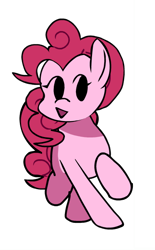 Size: 406x653 | Tagged: safe, artist:foxyfell1337, pinkie pie, pony, g4, friday night funkin', pixel art, simple background, solo, sprite, transparent background