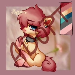 Size: 2000x2000 | Tagged: safe, artist:mishi_ovo, oc, earth pony, pony, pony town, #uwu, adoptable, available, cute, grunge, high res, soft, solo