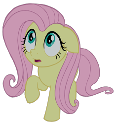 Size: 1280x1373 | Tagged: safe, artist:benpictures1, fluttershy, pegasus, pony, g4, my little pony: the movie, concerned, cute, female, floppy ears, inkscape, mare, raised hoof, shyabetes, simple background, solo, transparent background, vector