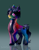 Size: 1000x1294 | Tagged: safe, artist:nyagirlnya, oc, oc:prism shine, earth pony, latex pony, original species, pony, explicit description, g5 style, latex, male, rainbow, solo, stallion