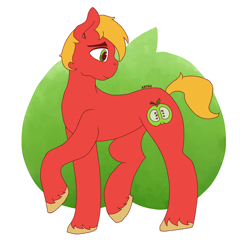 Size: 2600x2500 | Tagged: safe, artist:arthu, big macintosh, earth pony, pony, g4, high res, simple background, solo, white background